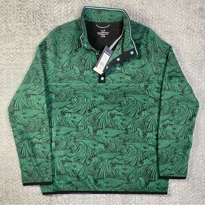 Vineyard Vines Kids Printed Harbor Fleece Quarter Snap XL/18 ( NEW WITH TAGS )